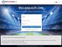 Tablet Screenshot of myleague24.com